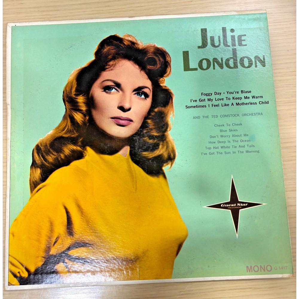 Julie London Tenderly Yours LP Guest Star G1417 Mono Jazz Pop Vinyl Stereo